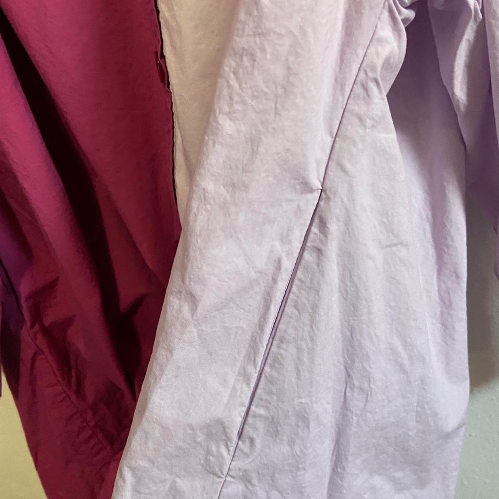 Bohemian Traders Pink Color Block Shirt Dress - Picture 6 of 7